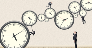 people are running on clocks that indicates time management